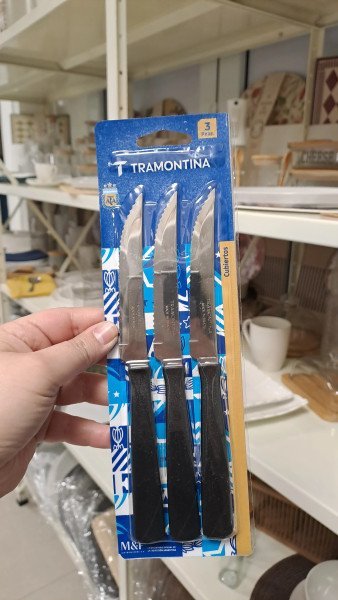 Cuchillos Tramontina new kolor negro x3unid