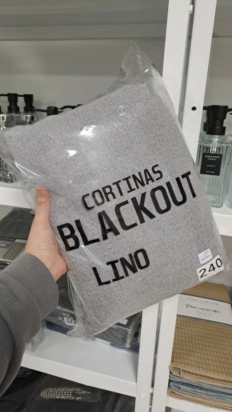 Cortina Blackout 130x240 Gris