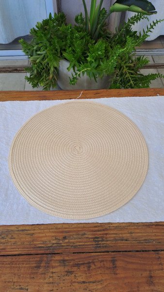 Individuales beige x6