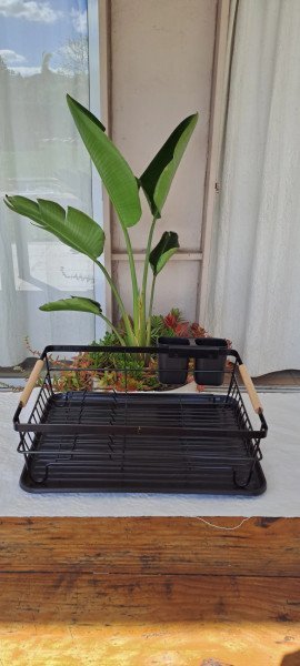 Escurridor para platos negro