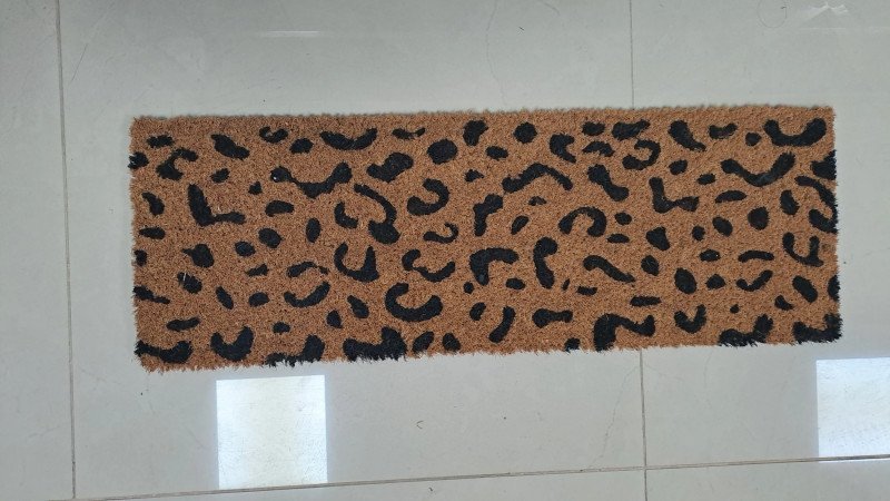Felpudo de piso animal print rectangular