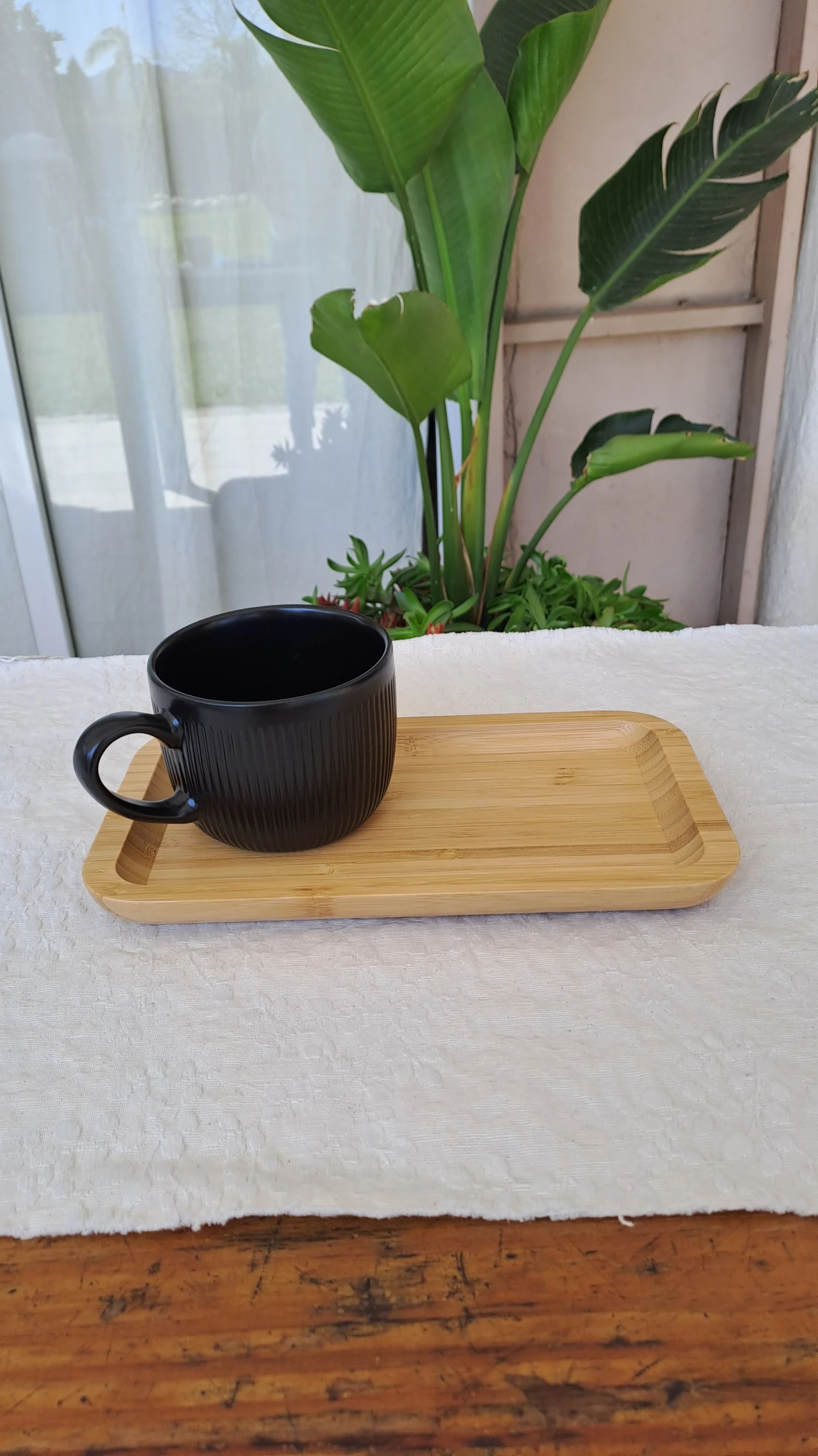 Bandeja de bambu mediana x1 unid.