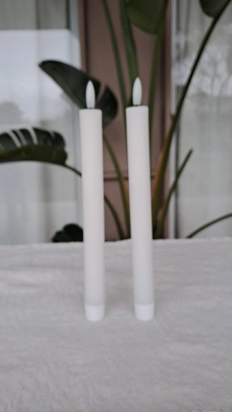 Vela led de cera blanca setx2