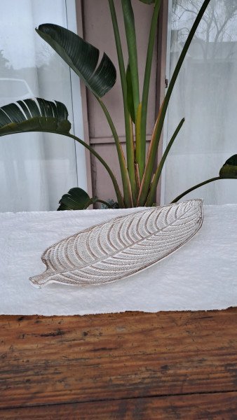 Bandeja decorativa hoja